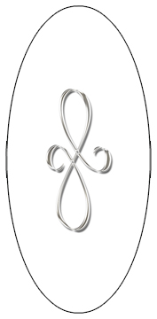 DG5000-601-SL-WT Silver Scroll White